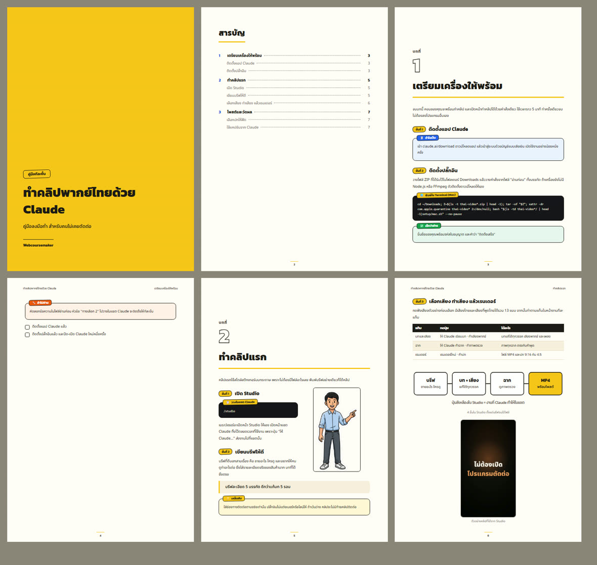 หน้าจริงในไฟล์ PDF ปก สารบัญ หน้าเปิดบท แผนภาพ และกล่องพิเศษ